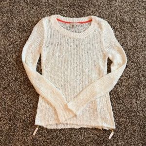 Gianni Bini, Cream Open Knit Sweater
